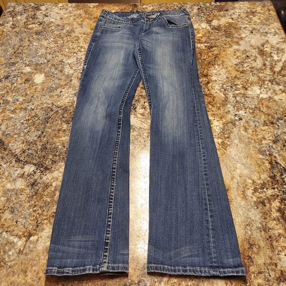 Cowgirl Tuff Embellished Boot Cut Jeans - Picture 2 of 6